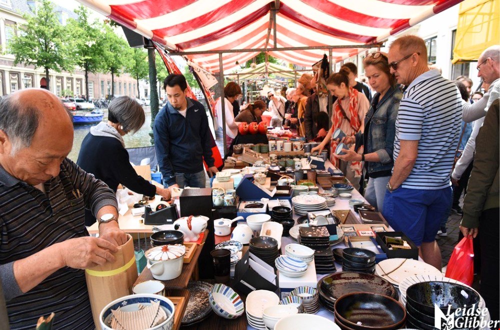 De Japanmarkt in Leiden. Bron: Leidse Glibber